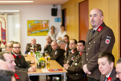 Wolfurt am 8.2.2020 FW Feuerwehr Betriebswfeuerwehr OeBB Gueterbahnhof, 34. Jahreshauptversammlung, Portraits, Gruppenbilder, Ehrungen, Neuaufnahmen,