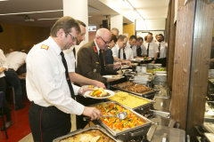 Wolfurt am 8.2.2020 FW Feuerwehr Betriebswfeuerwehr OeBB Gueterbahnhof, 34. Jahreshauptversammlung, Portraits, Gruppenbilder, Ehrungen, Neuaufnahmen,