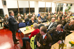 Wolfurt am 8.2.2020 FW Feuerwehr Betriebswfeuerwehr OeBB Gueterbahnhof, 34. Jahreshauptversammlung, Portraits, Gruppenbilder, Ehrungen, Neuaufnahmen,